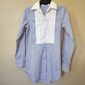 LRL Lauren Jeans Ralph Lauren button up striped blouse XS